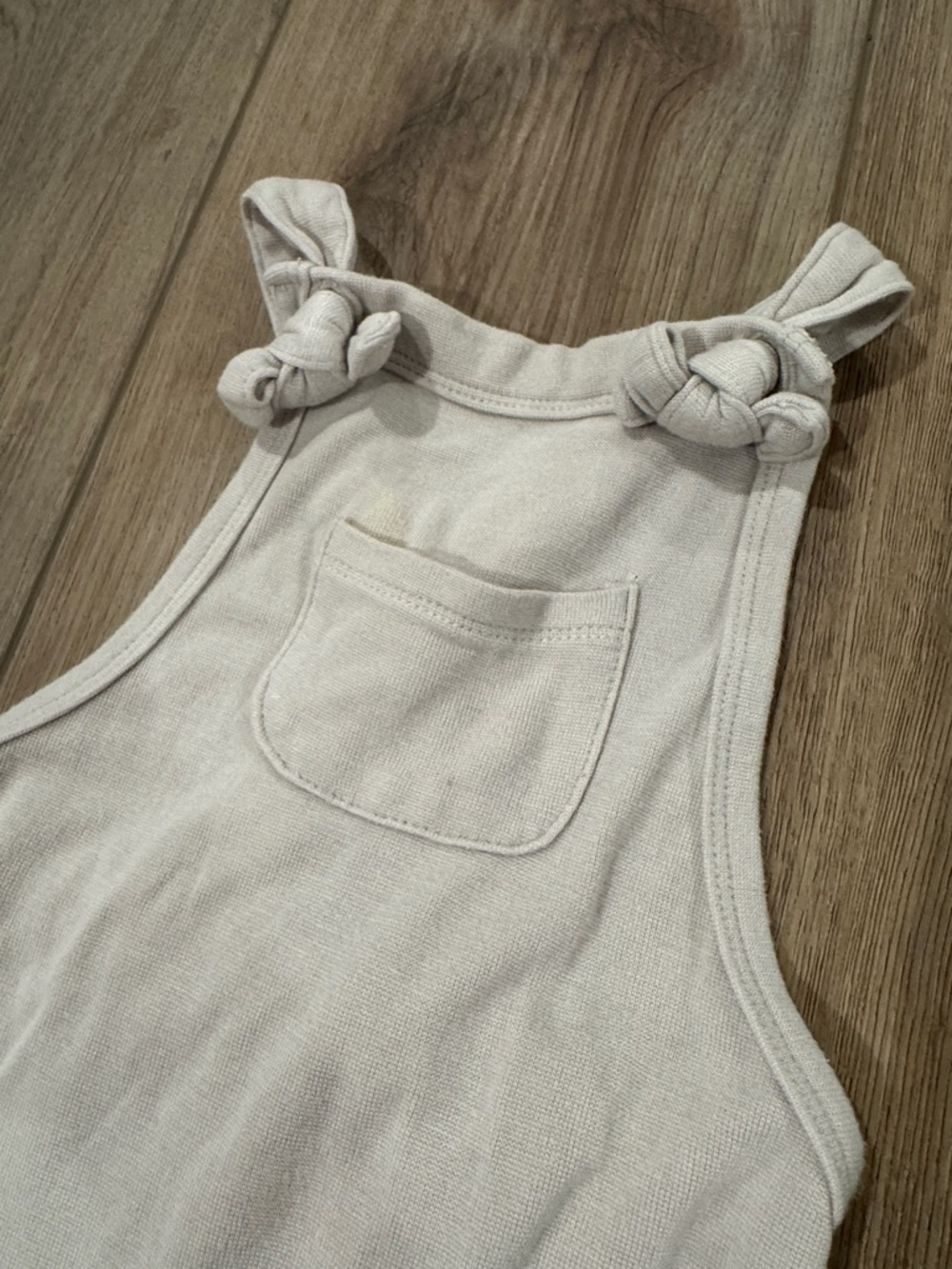 Kyte BABY Bamboo Jersey Overall in Oat - 6-12m - Picture 4 of 12